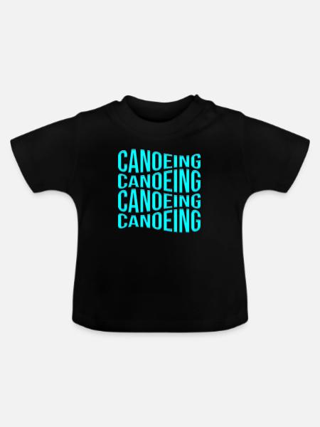 Kanusport - Baby Bio-T-Shirt mit Rundhals - Schwarz
