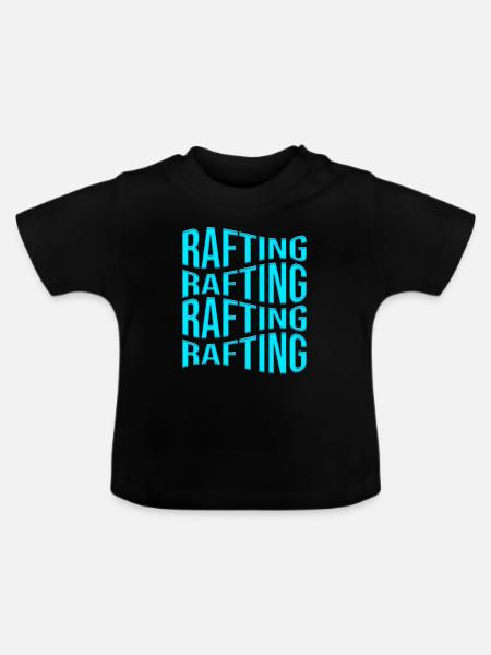 rafting - Baby Bio-T-Shirt mit Rundhals - Schwarz