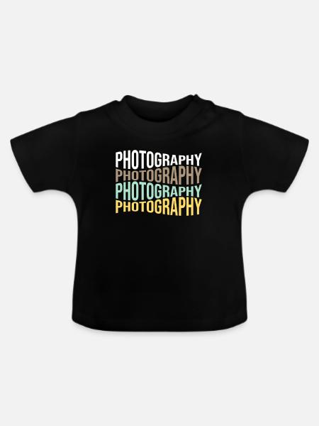 Fotografie - Baby Bio-T-Shirt mit Rundhals - Schwarz