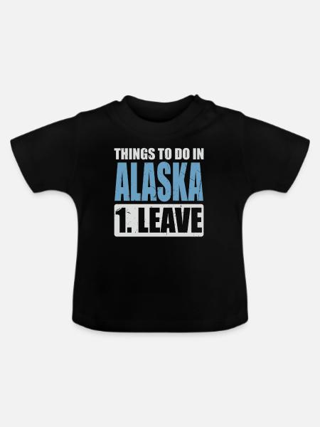 Alaska Meme - Baby Bio-T-Shirt mit Rundhals - Schwarz