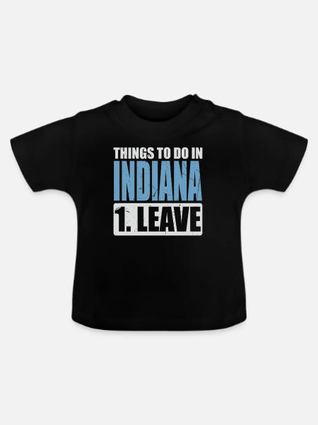 Indiana Meme - Baby Bio-T-Shirt mit Rundhals - Schwarz