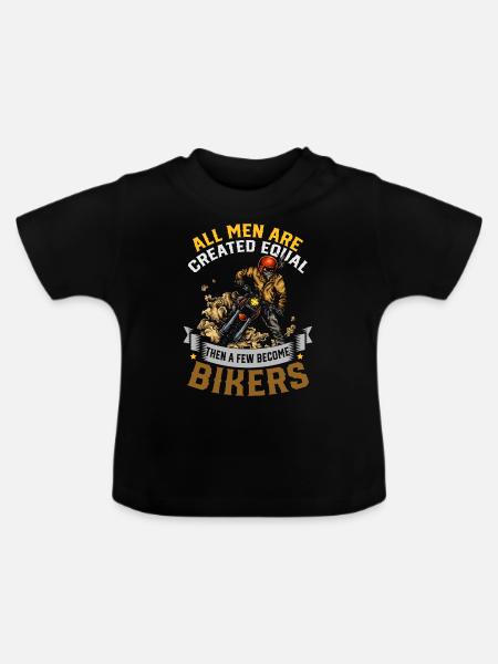 Biker - Baby Bio-T-Shirt mit Rundhals - Schwarz