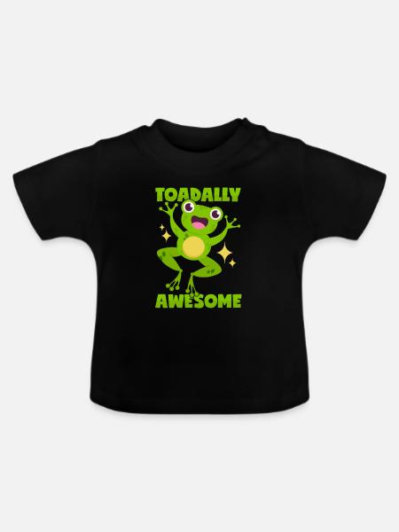 Tolle Kröte - Baby Bio-T-Shirt mit Rundhals - Schwarz