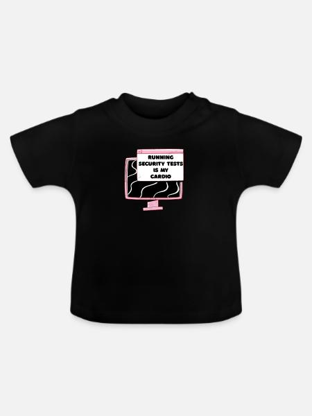 Cybersecurity - IT-Sicherheit Informatiker - Baby Bio-T-Shirt mit Rundhals - Schwarz