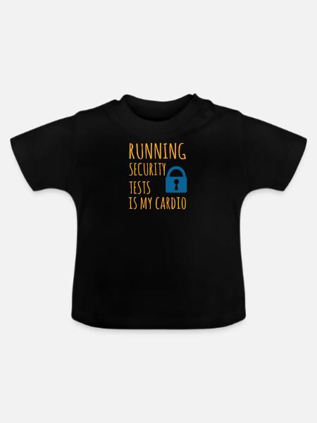 Cybersecurity - IT-Sicherheit Informatiker - Baby Bio-T-Shirt mit Rundhals - Schwarz