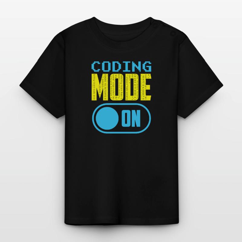 Programmiermodus Ein Coding Coder Programmierer Baby Bio-T-Shirt mit Rundhals