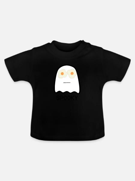 Gespenst - Baby Bio-T-Shirt mit Rundhals - Schwarz
