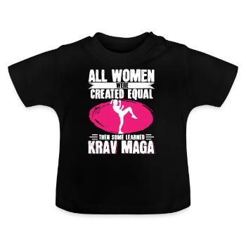 Krav Maga Apparel Israeli Self - Baby Organic T-Shirt with Round Neck - black - Front