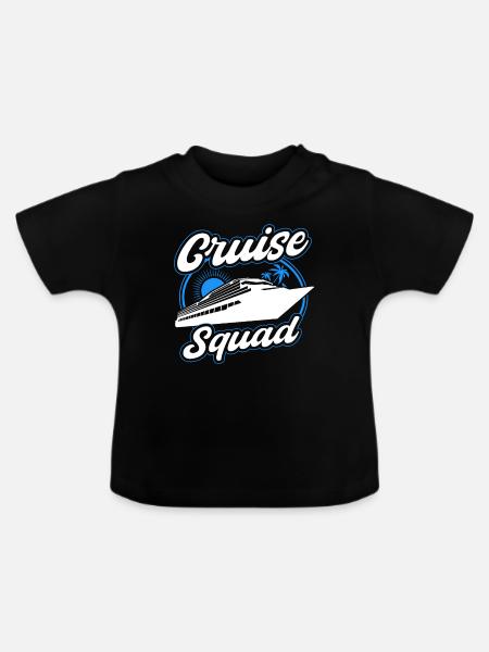 Cruise Squad Schiffreise - Baby Bio-T-Shirt mit Rundhals - Schwarz