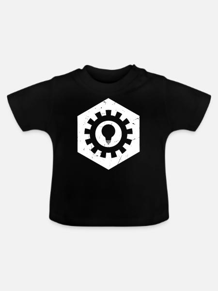 Mechanical Engineer Engineering Gear Engineer - Baby Bio-T-Shirt mit Rundhals - Schwarz
