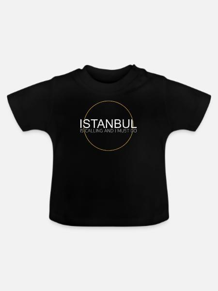 istanbul - Baby Bio-T-Shirt mit Rundhals - Schwarz