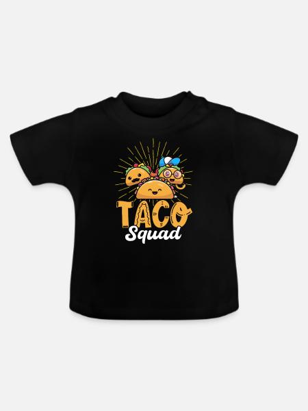 Taco Squad - Baby Bio-T-Shirt mit Rundhals - Schwarz