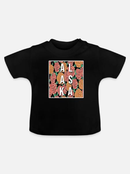 Alaska - Baby Bio-T-Shirt mit Rundhals - Schwarz