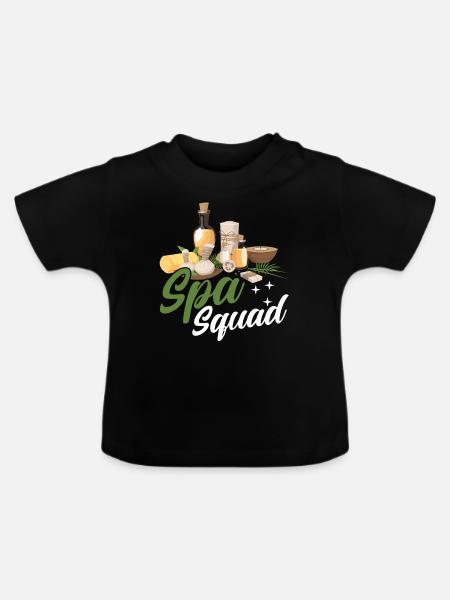 Spa Squad - Baby Bio-T-Shirt mit Rundhals - Schwarz
