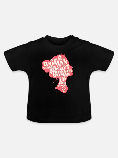 Feministin - Baby Bio-T-Shirt mit Rundhals - Schwarz