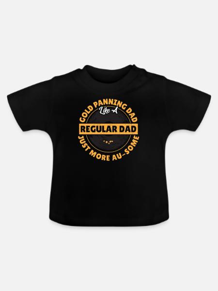 Goldsucher Goldrausch Goldschürfer - Baby Bio-T-Shirt mit Rundhals - Schwarz