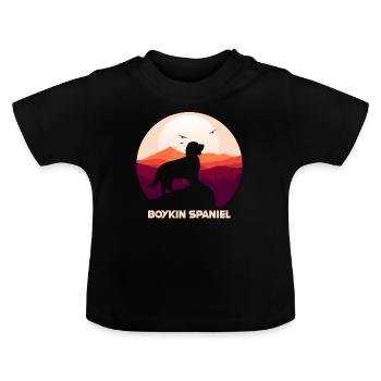 Boykin Spaniel - Baby Bio-T-Shirt mit Rundhals - Schwarz - Vorne