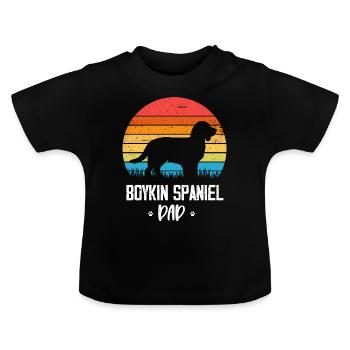 Boykin Spaniel - Baby Bio-T-Shirt mit Rundhals - Schwarz - Vorne