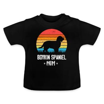 Boykin Spaniel - Baby Bio-T-Shirt mit Rundhals - Schwarz - Vorne