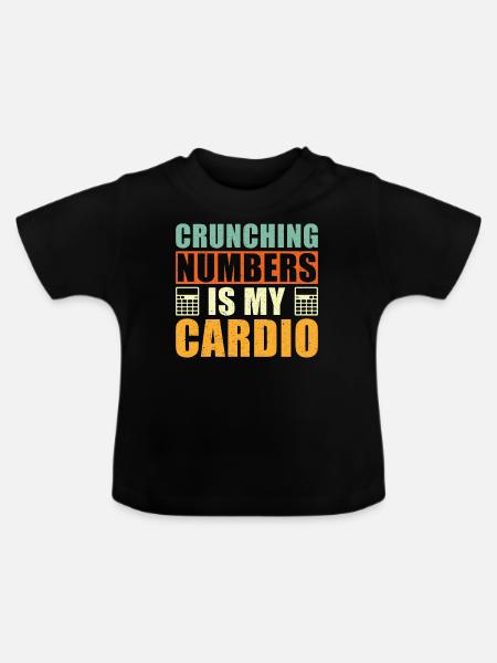 Buchhalter Spruch - Baby Bio-T-Shirt mit Rundhals - Schwarz