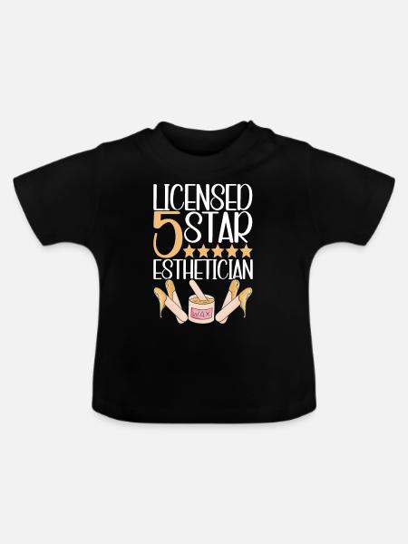 Kosmetikerin Kosmetik - Baby Bio-T-Shirt mit Rundhals - Schwarz