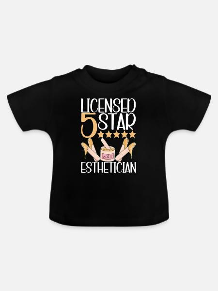 Kosmetikerin Kosmetik - Baby Bio-T-Shirt mit Rundhals - Schwarz