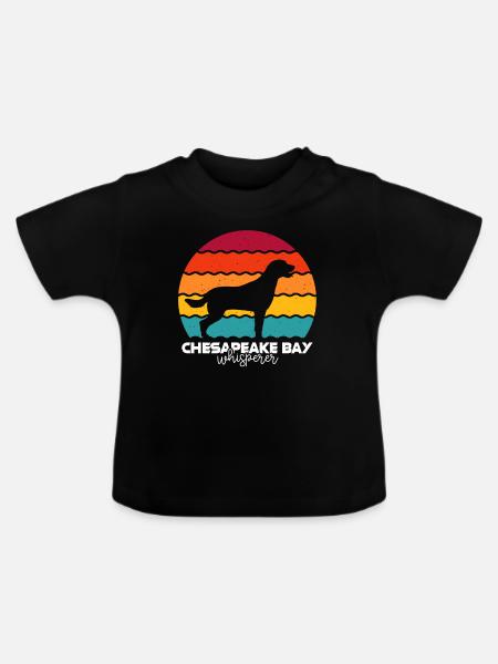 Chesapeake Bay Retriever - Baby Bio-T-Shirt mit Rundhals - Schwarz