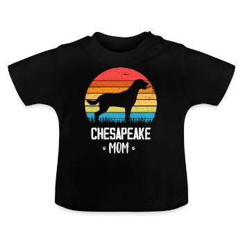 Retriever de la baie de Chesapeake - T-shirt bio col rond Bébé - noir - Devant