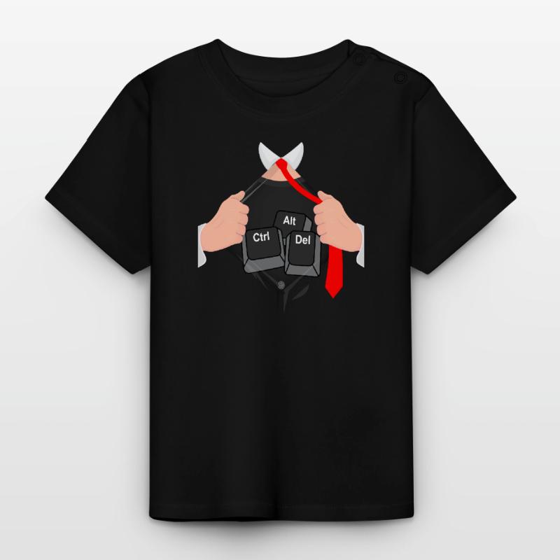 Ctrl Alt Del Hack Informatiker Computer Baby Bio-T-Shirt mit Rundhals