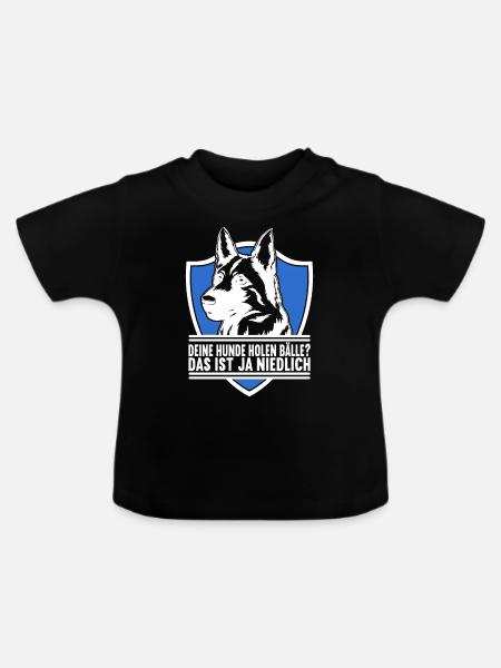 Polizei Polizist - Baby Bio-T-Shirt mit Rundhals - Schwarz
