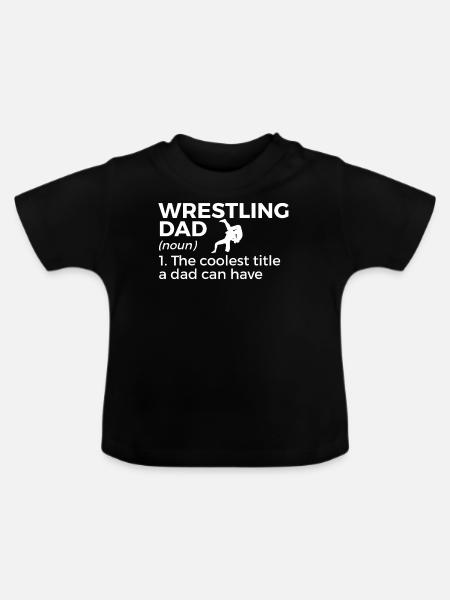 Wrestling - Baby Bio-T-Shirt mit Rundhals - Schwarz