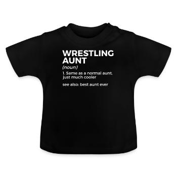 Wrestling - Baby Bio-T-Shirt mit Rundhals - Schwarz - Vorne