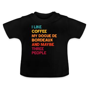 Dogue de Bordeaux - T-shirt bio col rond Bébé - noir - Devant