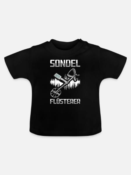 Sondeln - Baby Bio-T-Shirt mit Rundhals - Schwarz