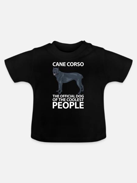 Cane Corso - Baby Bio-T-Shirt mit Rundhals - Schwarz
