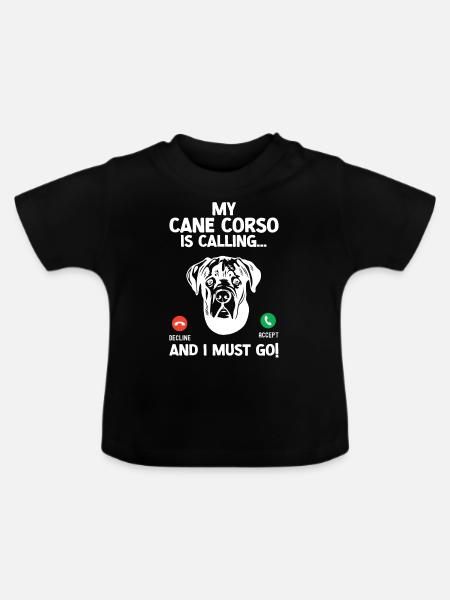 Cane Corso - Baby Bio-T-Shirt mit Rundhals - Schwarz