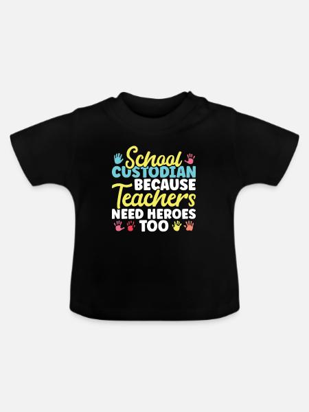 Schulbeamte - Baby Bio-T-Shirt mit Rundhals - Schwarz