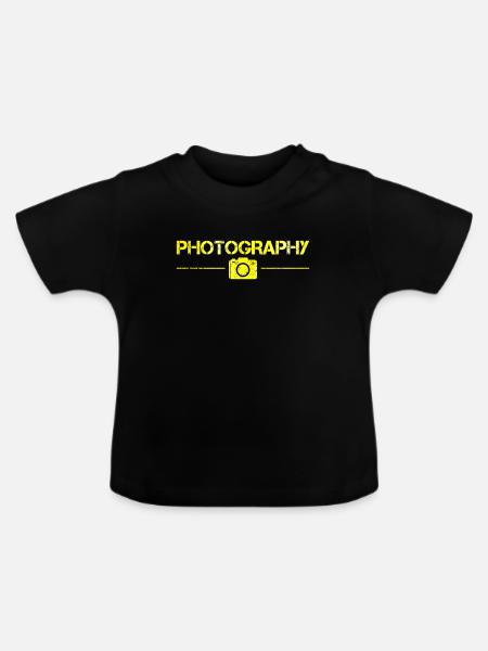 Fotografie - Baby Bio-T-Shirt mit Rundhals - Schwarz