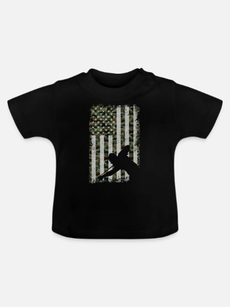 Billiards Pool Player Ball - Baby Bio-T-Shirt mit Rundhals - Schwarz