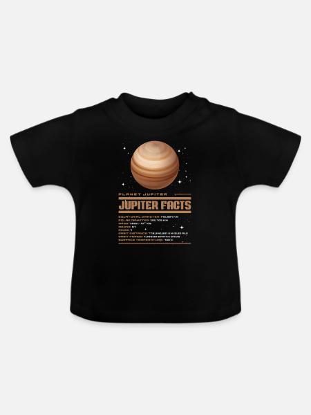 Jupiter - Baby Bio-T-Shirt mit Rundhals - Schwarz
