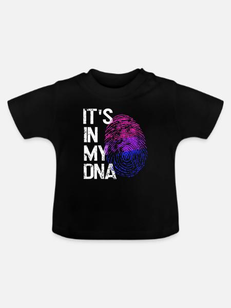 LGBTQ-Liebe in meiner DNA - Baby Bio-T-Shirt mit Rundhals - Schwarz