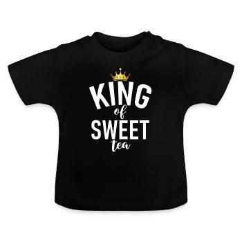Sweet Tea Lover Gifts - Baby Organic T-Shirt with Round Neck - black - Front
