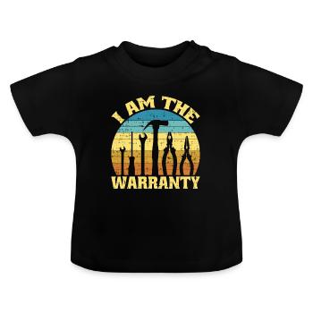 Je suis la garantie 11 - T-shirt bio col rond Bébé - noir - Devant