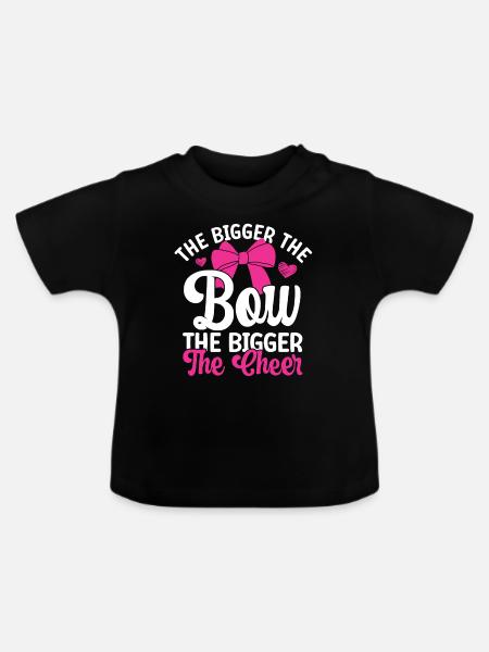 Cheerleader - Baby Bio-T-Shirt mit Rundhals - Schwarz