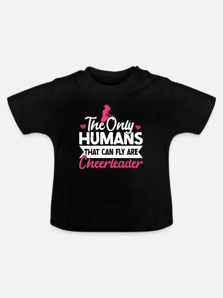 Cheerleader - Baby Bio-T-Shirt mit Rundhals - Schwarz