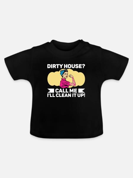 Haushalt - Baby Bio-T-Shirt mit Rundhals - Schwarz