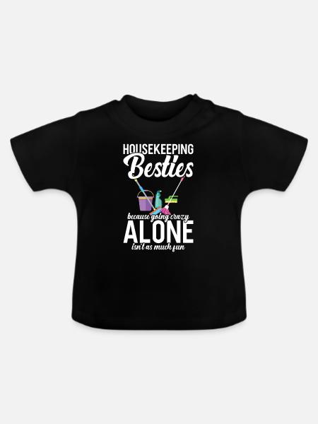 Haushalt - Baby Bio-T-Shirt mit Rundhals - Schwarz