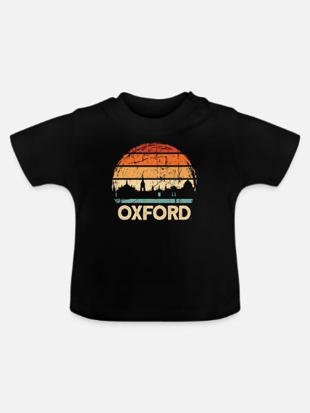 Oxford - Baby Bio-T-Shirt mit Rundhals - Schwarz