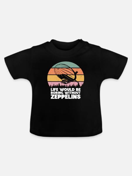 Zeppelin - Baby Bio-T-Shirt mit Rundhals - Schwarz