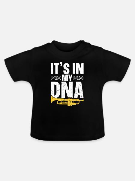 Trompete - Baby Bio-T-Shirt mit Rundhals - Schwarz
